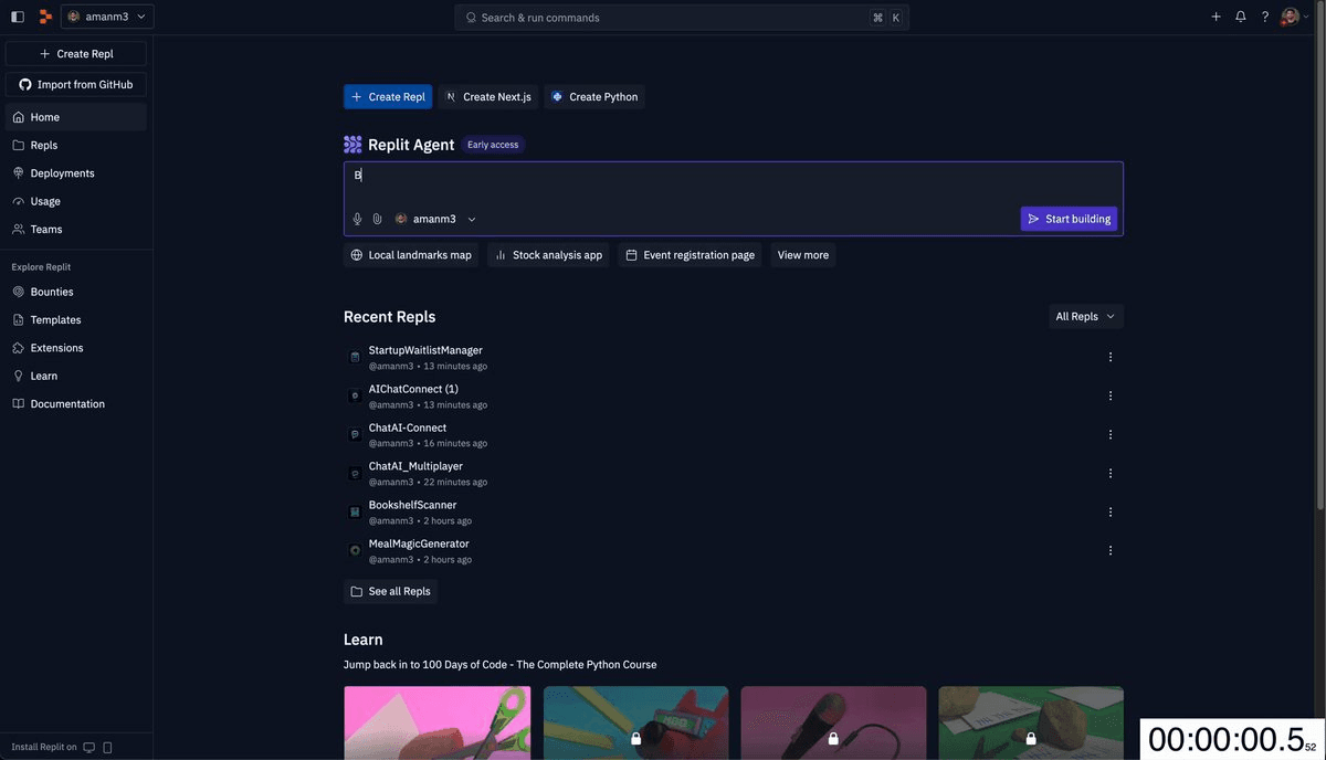 Startup landing page with waitlist and postgres db